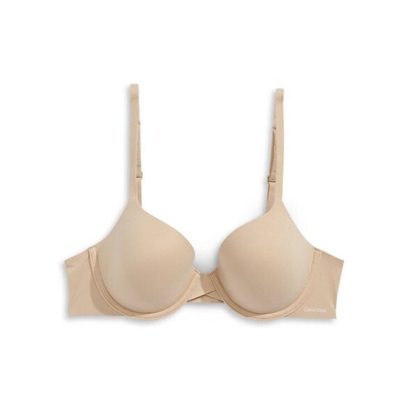 Calvin Klein Perfectly Fit Modern T-Shirt Lightly Lined Full Coverage Nude Bra - Picture 2 of 2